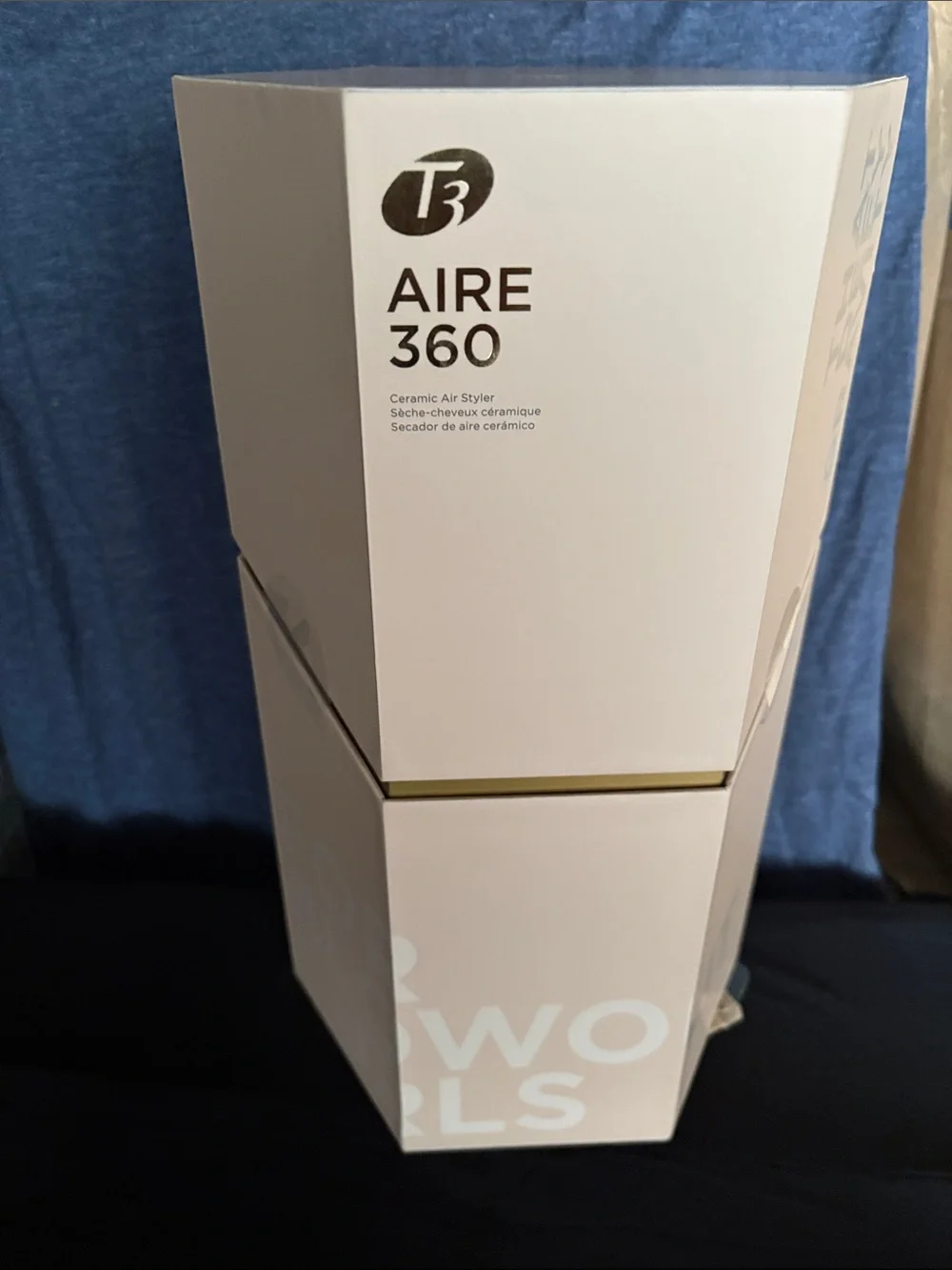 T3 Aire 360 Ceramic Air Styler - Blush Pink & Gold Accents